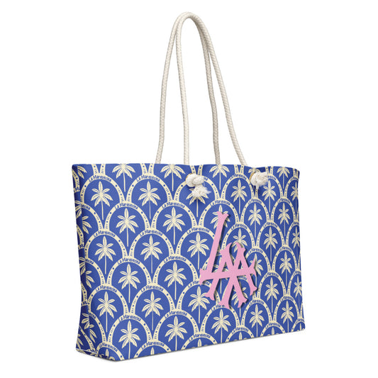La Marquesina Palms Print Beach Tote