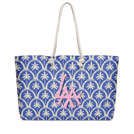 La Marquesina Palms Print Beach Tote