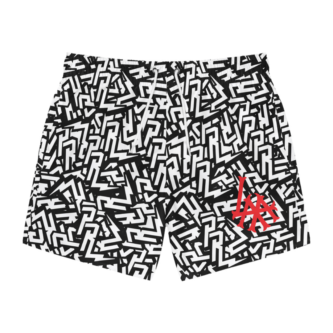 La Marquesina PR Monogram Swim Trunks