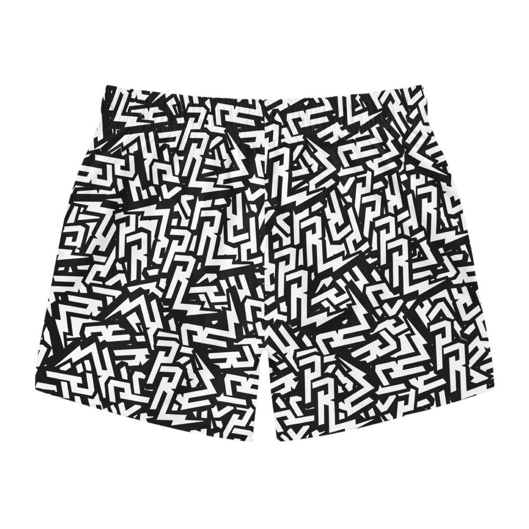 La Marquesina PR Monogram Swim Trunks